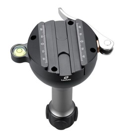 Leofoto YB-75LC Leveling Base with Handle, Lever Release, Long Handle with Hook, for 75mm Systematic Tripod, Arca Compatible (YB-75LC)
