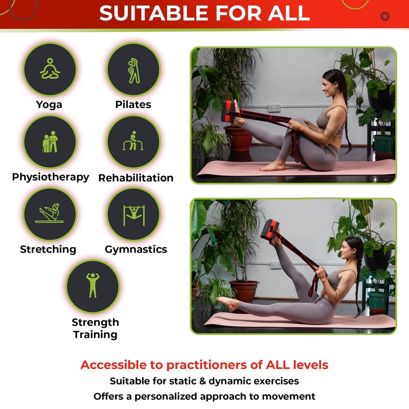 SMART BLOCK Yoga Block with Strap Set EVA Foam Lightweight