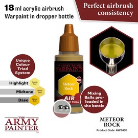 The Army Painter Warpaints Air Meteor Rock - Non-Toxic Water Based Airbrush paint – acrylic paint and primer for Tabletop Roleplaying, Boardgames, and Wargames Miniature Model Painting