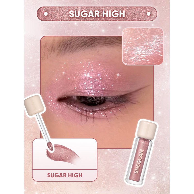 SHEGLAM Airglow Eye Tint 16 Hours Long-Lasting Liquid Eyeshadow Shimmer