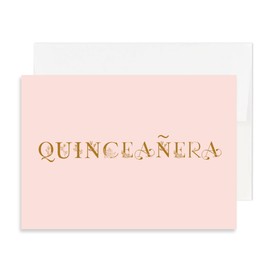 Simply Uncaged Christian Gifts Card for Quinceañera | 5’X7’ Birthday Card for 15 Year Old (Single (Quinceañera))