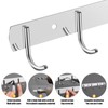 WYYFXY® Pack of 2 Kitchen Hook Rack, Stainless Steel Coat