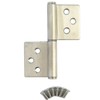 Kumamoto K-51-76 Stainless Steel Hinges with Face, 2x76 for Left