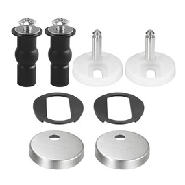 2 PCS Toilet Seat Hinge Accessories, Toilet Seat Fixtures, Toilet Blind Hole Accessories, Toilet Seat Screws, Quick Release Toilet Seat Fixtures