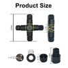4 Way 3pin Junction Box IP68 Waterproof Power Cable Connector