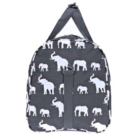 Women Kids Travel Cheer Gym Dance 21" Duffle Bag (Elephant Grey)