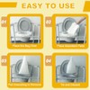 Bedside Commode Liners with Pads | 100 Commode Bags+100 Absorbent
