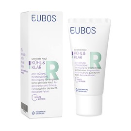 Eubos Cool and clear, anti-redness, intensive cream, 30 ml, dermatologist-recommended for reddened skin, for dry skin for rosacea, skin regeneration and night renewal