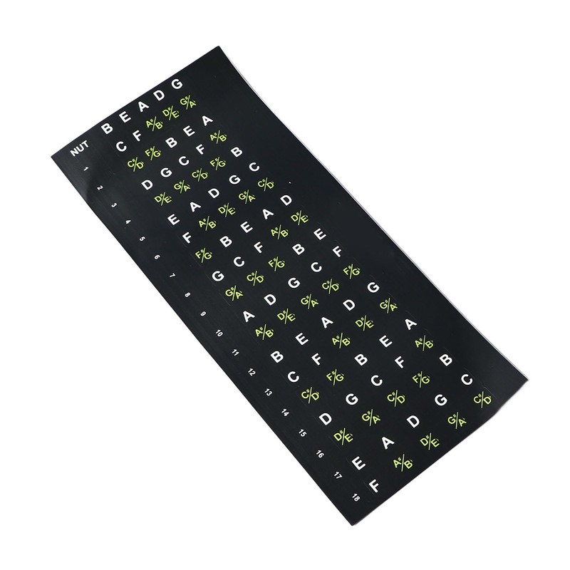 RiToEasysports Guitar Fretboard Sticker Bass Chord Fret Note Finger Map