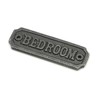 Oakcrafts Cast Iron Bedroom Door Sign - 105mm x 35mm
