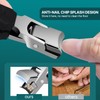 YUDANSI Black Large Mouth Nail Clippers with Nail File -