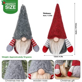 PVYHALBJKX Door Latch Christmas Gnomes - Traditional Lutin de Noel Barn Door Lock Gnomes - Adorable & Mysterious Christmas Decorations – Door Lock Latch Gnome Christmas Decorations