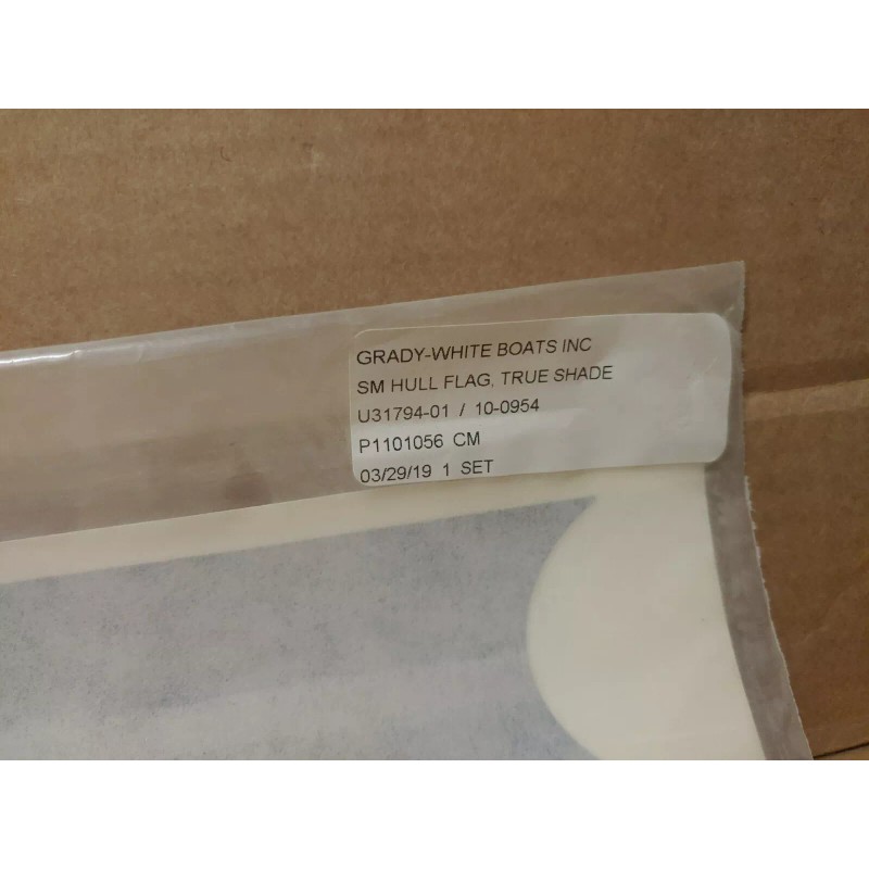 GRADY WHITE *OEM* SM HULL FLAG TRUE SHADE GRAPHIC *1