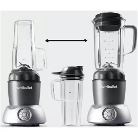 NutriBullet New Nutribullet Select Blender 32oz Pitcher 24oz ToGo Cup 1000w Cold/Hot, Silver