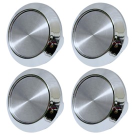 RiNan. Wheel Center Cap, 2.4 inches (60 mm), 2.5 inches (64 mm), Iron Chin, Sticker Hub, Set of 4, Silver x Silver