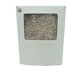 Metallic Angel Hair Tinsel 250gr. Curly Silver