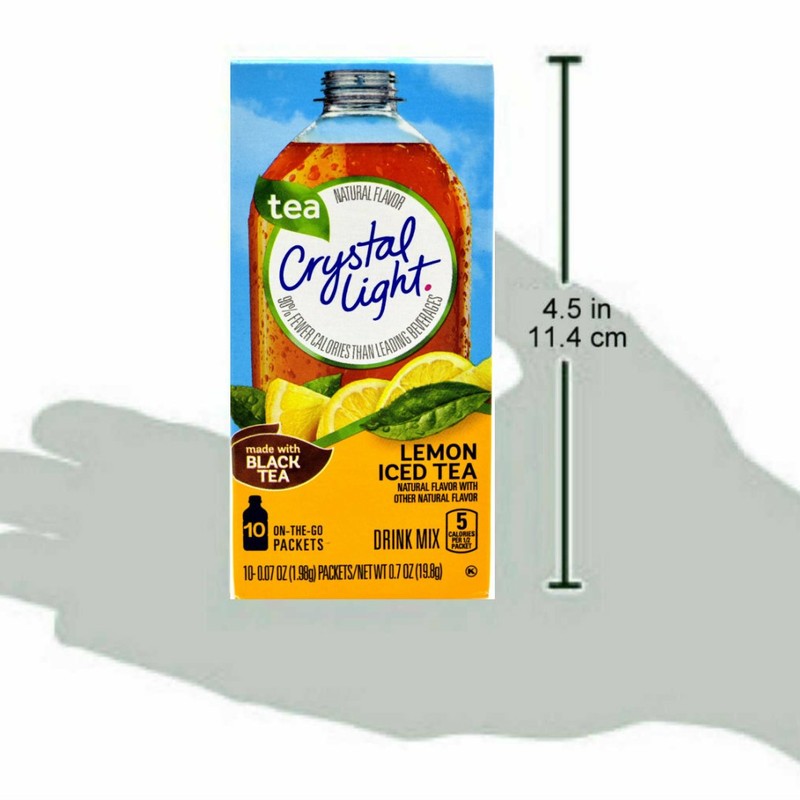 Crystal Light Lemon Iced Tea, 10 On-the-Go Packets (Pack of