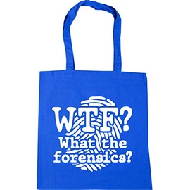 Hippowarehouse WTF? What the Forensics? Tote Shopping Gym Beach Bag 42cm x38cm, 10 litres