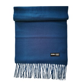 ADAMANT Scarf Men's/Unisex – 100% Climaxsoft (Soft as Cashmere) – Standard Length/Width – Favourite Scarf, mid-blue