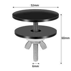 Tap Hole Cover, Hole Cover Sink, Stainless Steel Sink Cover, Kitchen Sink Hole Cover, Sink Cover for Sink Holes (Black)