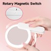 Trez Treamer Handheld Rotating LED Cosmetic Mirror，Portable Rechargeable Makeup Mirror