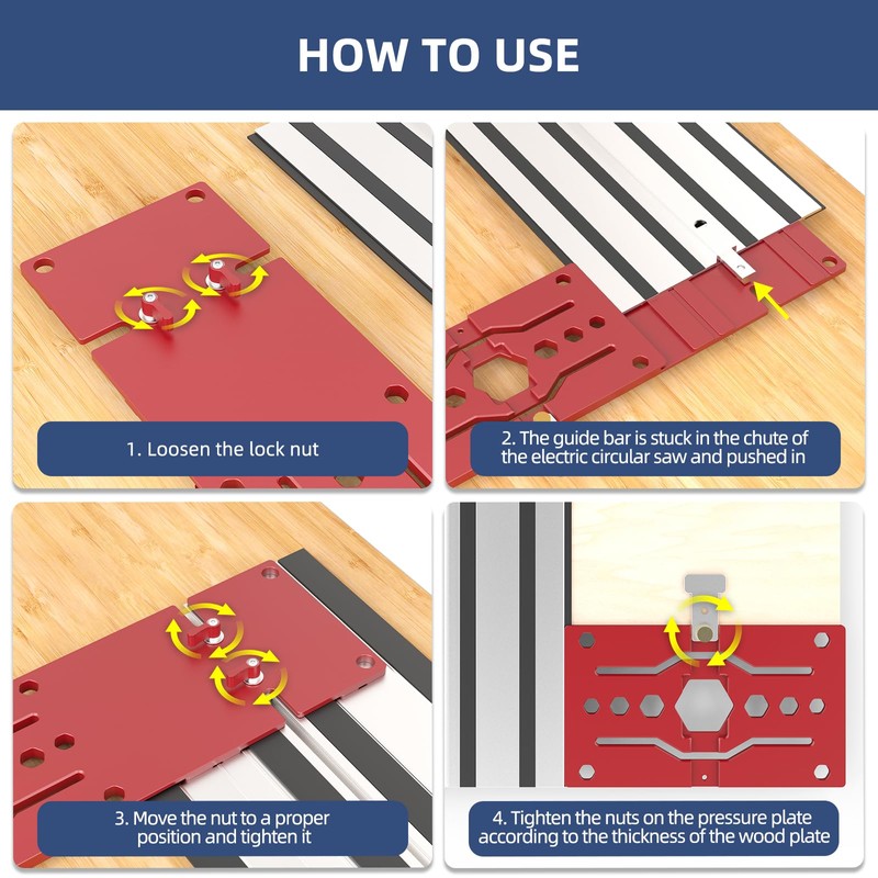 340mm Track Saw Guide Rail Square,90 Degree Electric Circular Saw