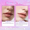 XdealCozyxc 2 PCS Pink Lip Serum, Lip Plumper Nourishing Moisturizes