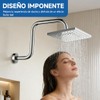 Brazo y Chapetón de Acero Inoxidable de 33cm para Regadera