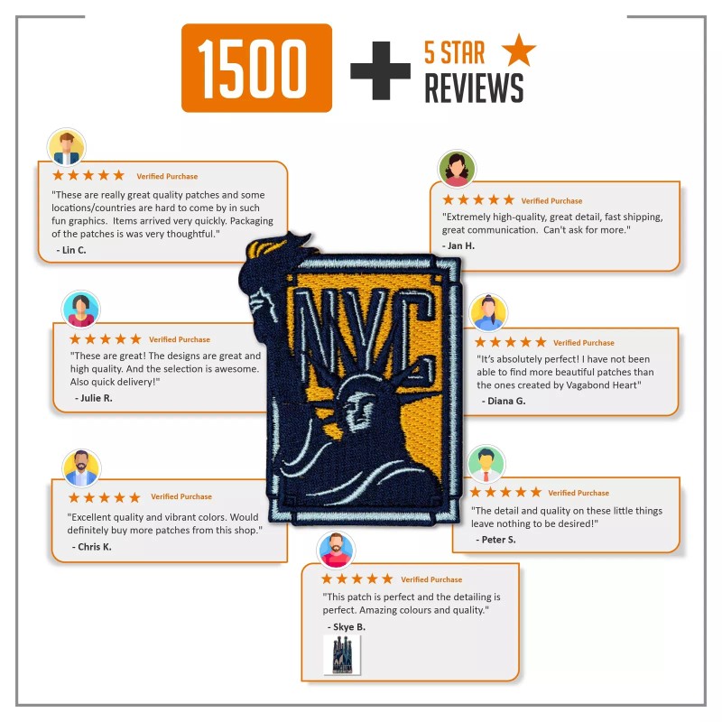 Hong Kong Iron on Travel Patch - Great Souvenir or