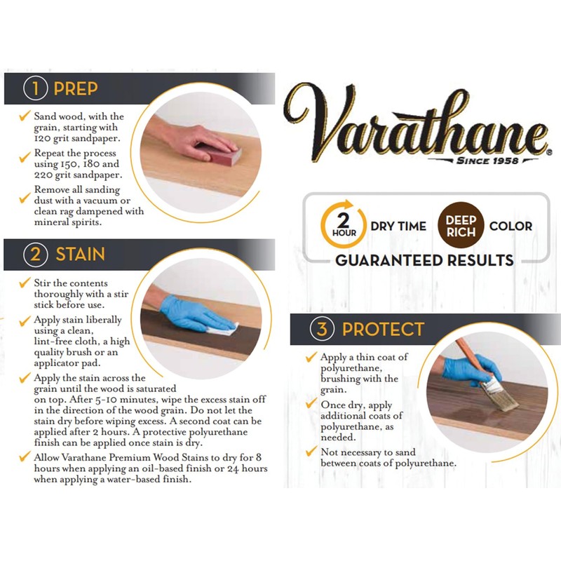Varathane 1/2 pt Rust-Oleum 241413 Black Cherry Varathane Oil-Based Interior