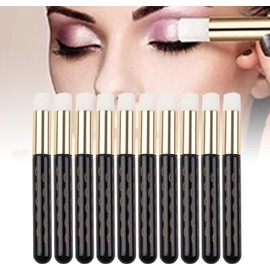 10 Uds. Cepillos para champú de Pestañas Faciales Herramienta de Limpieza del Cabello de Fibra para Maquillaje y Eliminación de Espinillas Acrílico (BLACK)