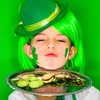 Civaner 100 Pieces St. Patrick's Day Shamrock Coins Plastic Coins