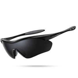 Lamicall Sports Sunglasses, Polarized Lens, Bicycle, Baseball, Climbing, Fishing, Running, Tennis, Golf, Driving, Bike, Ultra Lightweight, TR90, UV400, TAC Polarized Lens, Mirror Lens, UV Protection, Goggles, Glasses, Asian Fit, Men's, Women's, Unisex, B