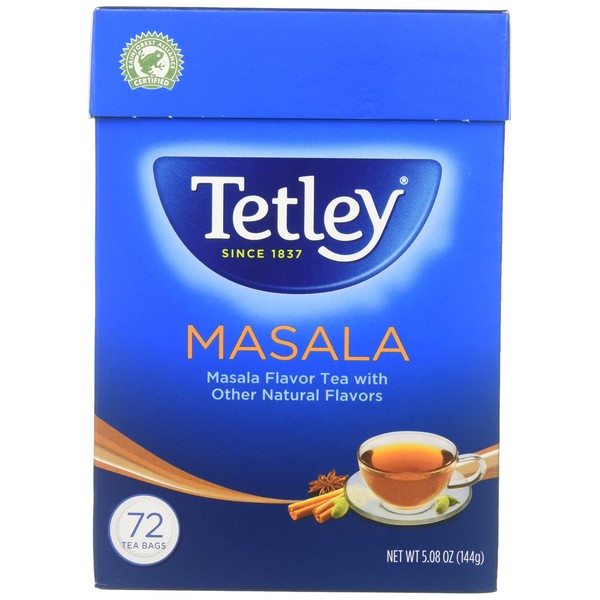 Tetley Tea, Masala, 72 Count Tea Bag