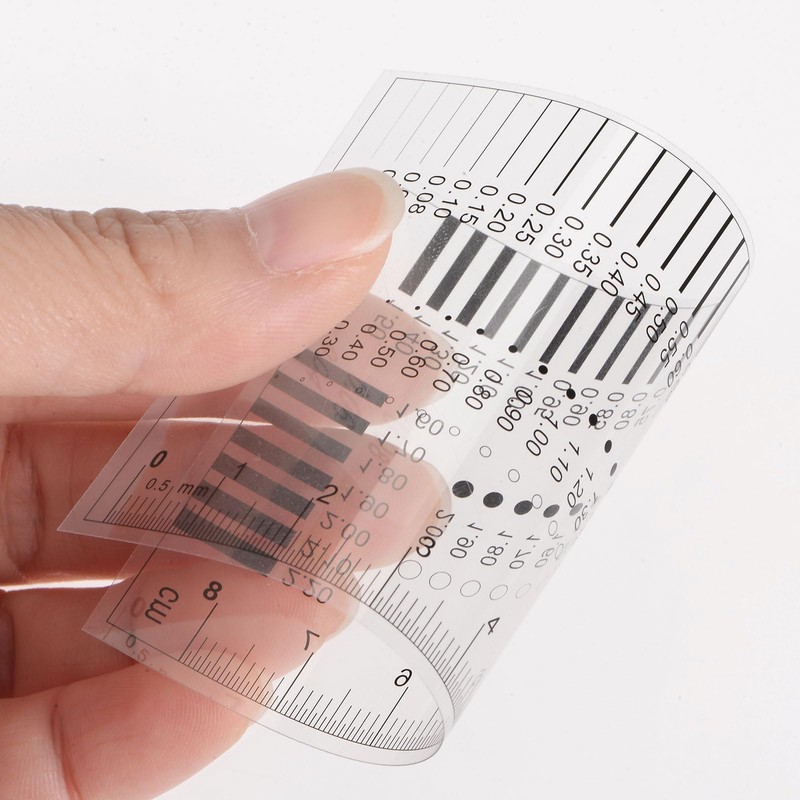 sourcing map High Precision SEC Size Estimation Chart 8cm 0.5mm