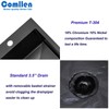 Comllen 15”x15” Black Drop In Bar Sink, Stainless Steel Small