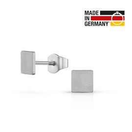 Traveller Men's Stud Earrings Stainless Steel Made in Germany, Stainless Steel