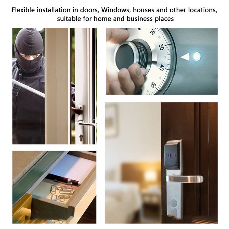 Door Window Alarm Precise Induction Security Protection Wireless Vibration Sensor