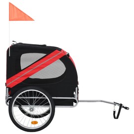 CHARMMA Dog Bike Trailer Red and Black-11KG