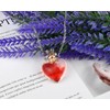 DS. DISTINCTIVE STYLE Vial Necklace Heart Shaped Perfume Bottle Pendant