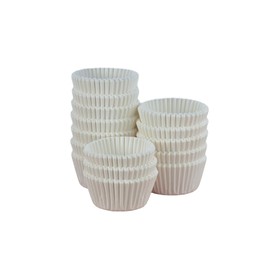 Pack of 500 Professional Quality Bulk Cupcake Paper Baking Cases in White 48 x 32mm, 45gsm by LGT (19R-251-05)