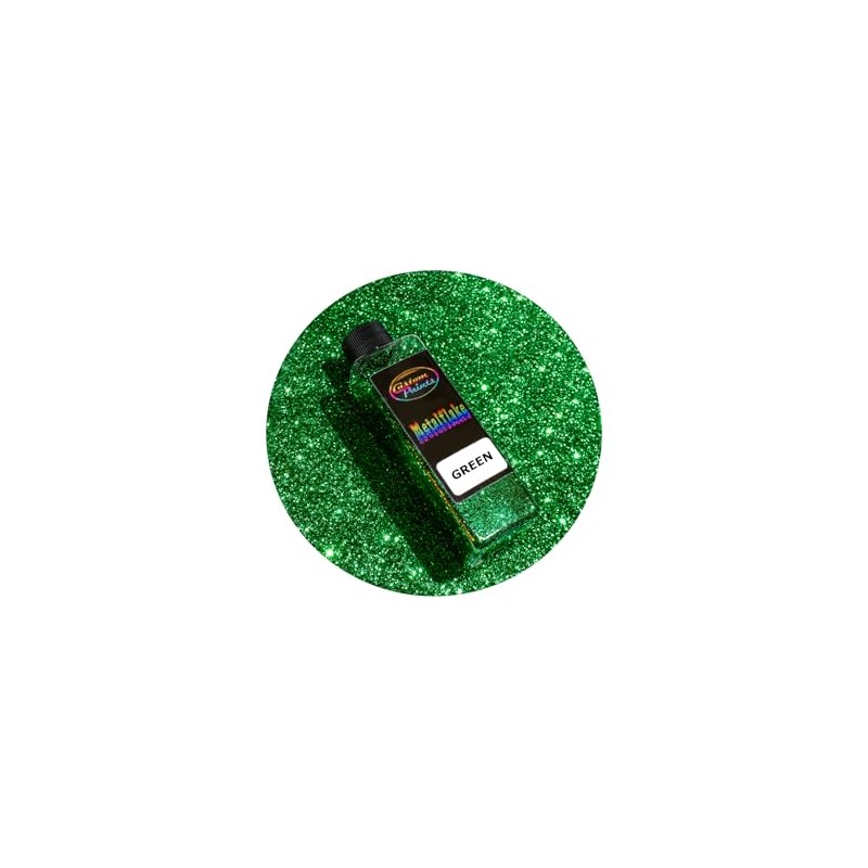 Specialist Paints 2oz of Metal Flake Green - Large 015HEX