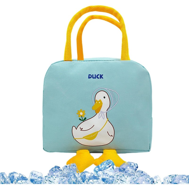 Bolsa Térmica Para El Almuerzo Con Diseño Pato, Gran Capacidad