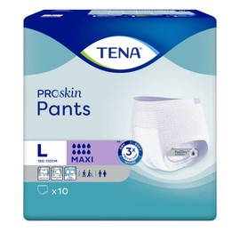 TENA Pants Maxi | Size Large | High Absorbancy | 8 Drops | Incontinence Pants | 1 Pack of 10