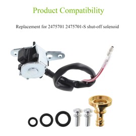 labwork 2475701 Carburetor Fuel Shut-Off Solenoid Replacement for Kohler 2475701-S CH18 CH22 CH25 CH730 CH740 Engines