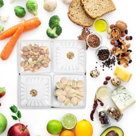 Luxshiny 1 Set Dishes and Ktv Divided Relish Desserts Pallet Cover Party Household Dried Desktop Tray