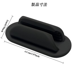 ペンホルダー 粘着式 シリコン 環境に優しく コンパクト 省スペース 滑り止め 便利グッズ 一本差し デスク周り オフィス 収納用品（ブラック 6個)