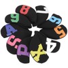 10pcs Golf Iron Head Cover with Large Color Number Waterproof