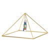 Finest Quality 51 Degree 9" 24k Gold-Plated Copper Meditation Pyramid
