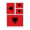 4 x 'Albania Flag' Temporary Tattoos (TO00014510)